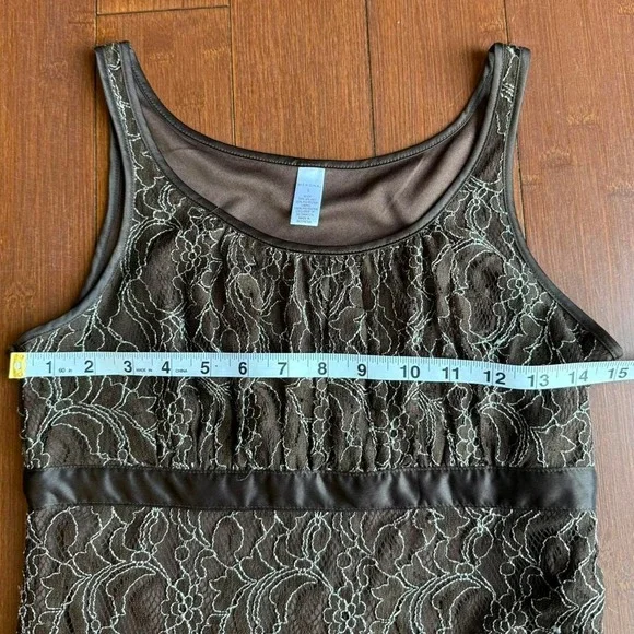 Brown Lace Y2K‎ Top - Picture 6 of 7